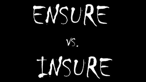 Maybe you would like to learn more about one of these? English Language Confusing Words Series 9 Ensure Vs Insure Steemit