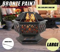 70cm Fire Pit Charcoal Bbq Grill