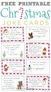 This christmas riddles game is a fun brain game that will have adults and kids alike laughing as details re printable christmas game. Christmas Joke Cards Free Printable Happy Home Fairy