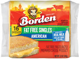 fat free american singles borden cheese