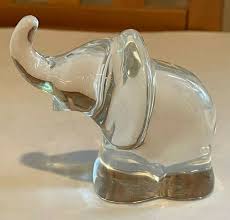 Stolzle Crystal Elephant Figurine