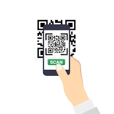 Qr code icon png, svg, ai, eps, bases 64, all file. Hand Holding A Smartphone With Qr Code Scan Flat Style Icon This Image Was Mad Aff Code Scan Flat Qr Hand Qr Code Business Card Coding Qr Code