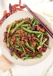 chinese green beans with pork cj eats