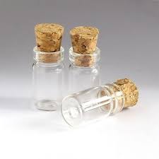 Tiny 0 5ml Glass Bottles With Cork Wood