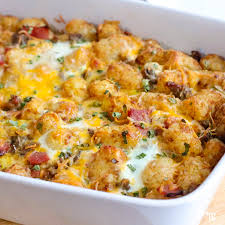 tater tot breakfast cerole with
