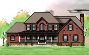 Large Southern brick house plan by Max Fulbright Designs gambar png