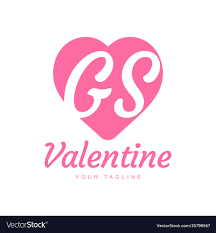 gs letter logo design with icons
