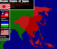 Timeline of the emperors of japan. Map Of The Greater Japanese Teikoku Greater Empire Of Japan Imaginarymaps