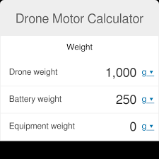 drone motor calculator