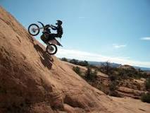 Can you ride dirt bikes on the road in Moab?