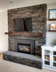 fireplace with hearth brick cover up