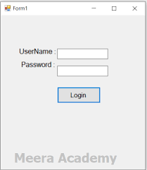 create simple login form in windows
