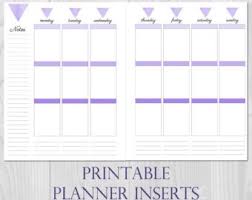Weekly Planner Printable Horizontal Layout A5 Size Undated Etsy
