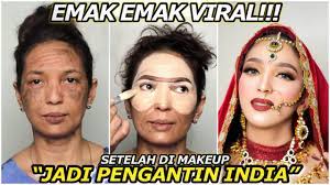 tutorial makeup jadi pengantin india