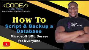 how to script and backup a database l