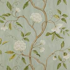 snow tree wallpaper in ivory by colefax