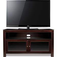 Cabinets located underneath can store extra remotes and cables, or your family's favorite movies so they're within arm's reach when it comes time for movie night. Bello Wmfc503 No Tools Assembly Deep Mahogany Finish Wood A V Cabinet Tv Stand Up To 55 Tvs
