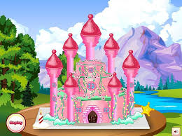 rapunzel elsa princess castle cake