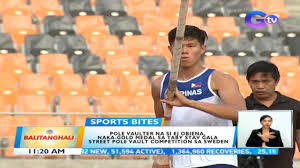 Tokyo—with his sluggish performance on sunday behind him now, ernest john obiena aims for olympic glory in the men's pole vault finals today (6:20 p.m.) at the summer olympic games at the national stadium. Pole Vaulter Na Si Ej Obiena Naka Gold Medal Sa Taby Stav Gaka Street Pole Vault Competition Bt Youtube
