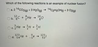 Solved Which Of The Following Reactions