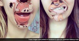 this artist s cartoon themed lip art is