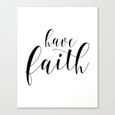 have faith typography print