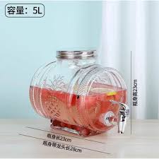 1x 5l Glass Water Dispenser