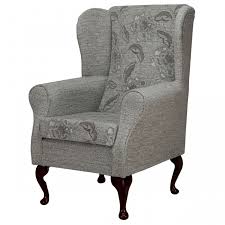 Explore a range of styles including accent chairs and armchairs. Wingback Chair In A Maida Vale Floral And Plain Fabric Beaumont