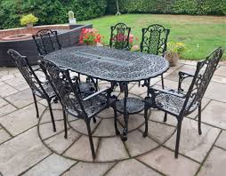 Victorian Outdoor Dining Set For Six