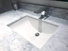 glued undermount bathroom sink