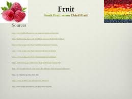 Fresh Fruit Versus Dried Fruit Ppt Download