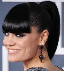 This style features a dutch braid and a braided ponytail with long parted bangs. Black Hairstyles Ponytail With Side Bangs Hair Styles Andrew