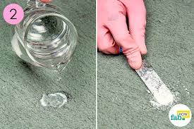 remove craft glue from carpet