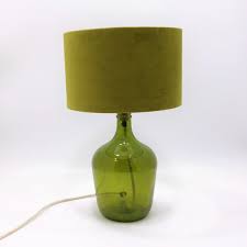 Green Glass Lamp Base Recycled Glass 16