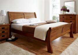 king size wood bed frame rustic wooden bed