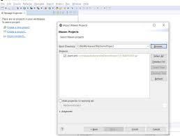 to import the maven project in eclipse