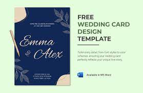 wedding card template in pdf free
