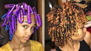 Super Defined Flexi Rod Set On Short Medium Length Natural Hair