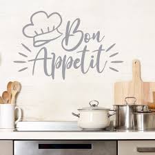 Bon Appetit Handwritten Wall Decal