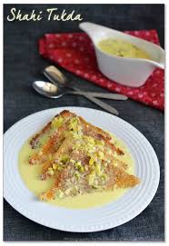 This simple is so easy and can be made with in 15 mins. Shahi Tukda Shahi Tukra Recipe Easy Bread Saffron Pudding Sharmis Passions
