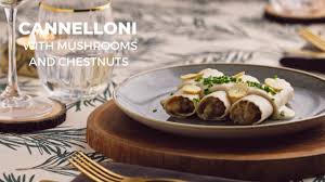 I'm sure puff pastry would have been great with it too but i didn't fancy the the textures of the mushrooms and chestnuts mean you won't miss the meat and the flavours are so comforting and autumnal. Cannelloni With Mushrooms And Chestnuts Recipe By Teka Youtube