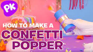 how to make a confetti popper cannon