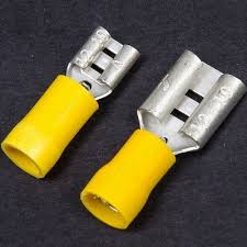Yellow Female Spade Crimp Connectors Varied Sizes Terminals Electric Wire Splice Ebay