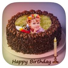 birthday cake photo frame cake with