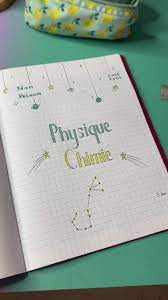 Cahier Page De Garde Sciences Physiques - 4. Physique Chimie 🧪 désolée pour le problème de story/brouillon 😅 #... |  TikTok