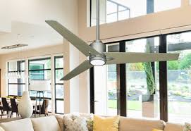 Reveal 52 Indoor Outdoor Modern Ceiling Fan In Brushed Nickel With Remote Dan S Fan City C Ceiling Fans Fan Parts Accessories