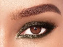 blue smokey eye makeup for brown eyes