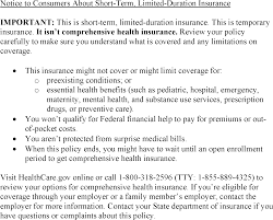 short term limited duration insurance