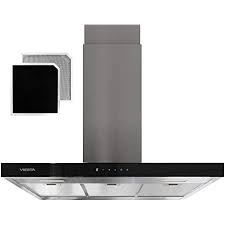 Check spelling or type a new query. Viesta Vdi90230eg Island Extractor Hood 90 Cm Stainless Steel Stylish Cooker Hood With Touchpad And Led Lighting Island Hood As Exhaust And Recirculation Hood Energy Class A Amazon De Large Appliances