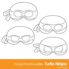 Turtle Printable Coloring Masks Turtle Mask Turtles Ninjas Etsy
